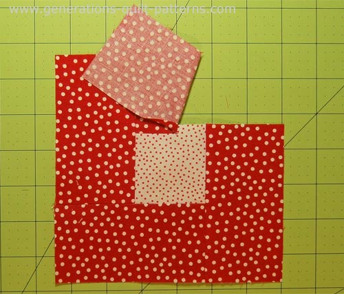 One partial seam to attach the last rectangle One partial seam to attach the last rectangle