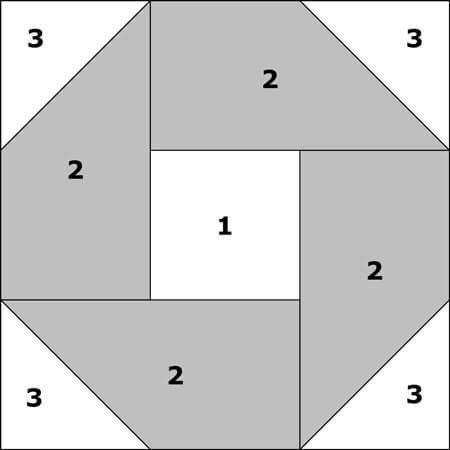 Big O quilt block design Big O quilt block design