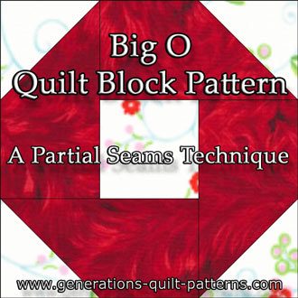The Big O quilt block tutorial The Big O quilt block tutorial