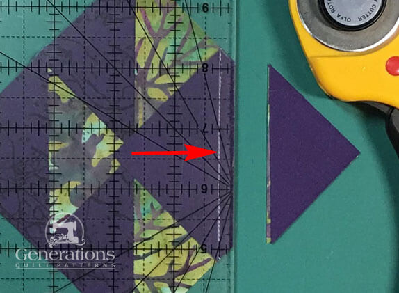 Trim away excess fabric Trim away excess fabric