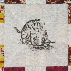 Birthday Quilt setting square detail 