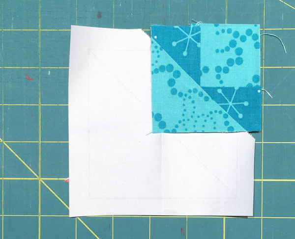 After trimming the two exposed sides of #4