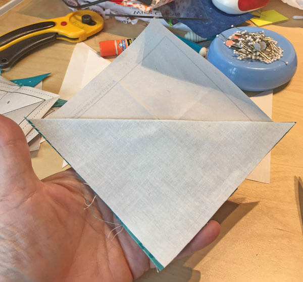 Align the bias RST and add #7 to finish the stitching on this unit