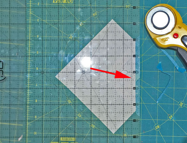 Trim the seam allowance of #2/#3