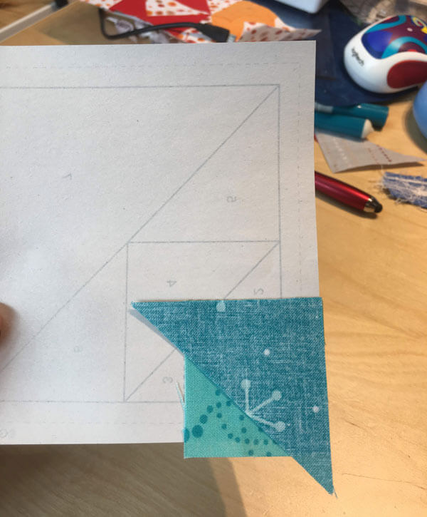 With RST, sew #2 to #1