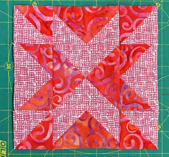 Blazing Arrows Quilt Block Tutorial 4", 6", 8" and 12" finished