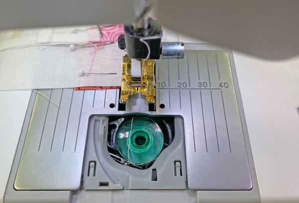 Not a lot of thread left on this bobbin Not a lot of thread left on this bobbin