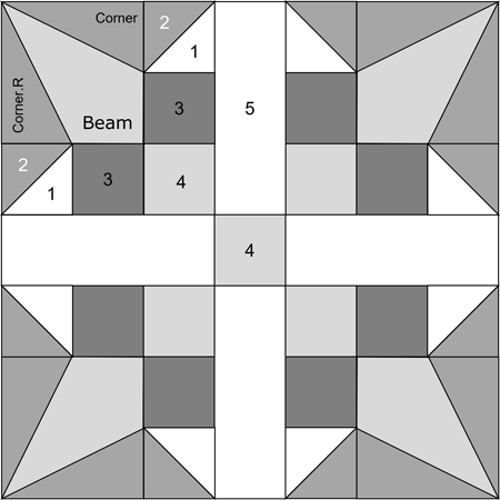Bouquet patchwork design