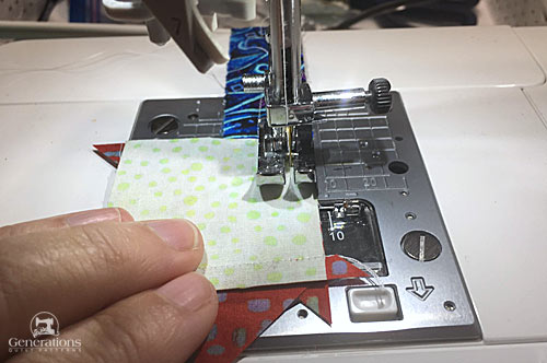 Sewing #3 to #1/#2 Sewing #3 to #1/#2
