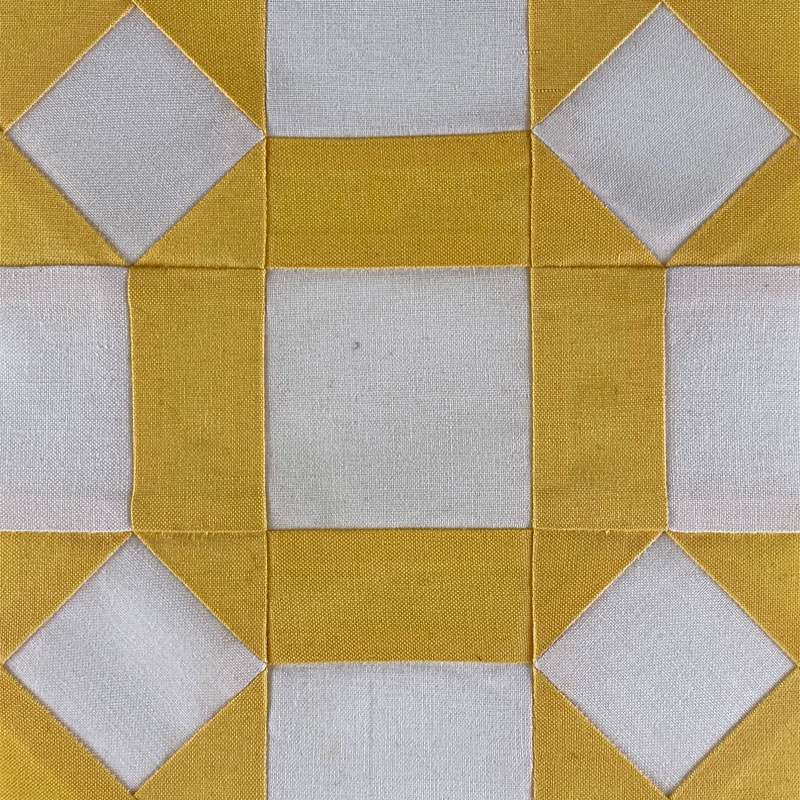 Click for the Broken Wheel quilt block tutorial in 3 sizes