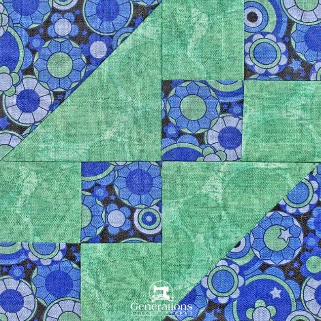 Buckeye Beauty quilt block tutorial in 6 sizes