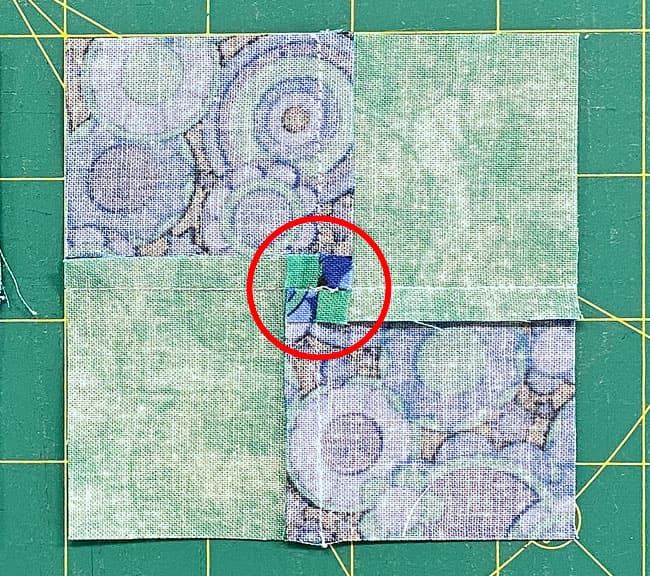 A close-up of the twirled or fanned SA