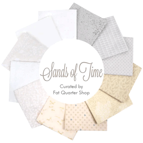 Coordinating FQ Bundle for the Sands of Time fabric collection curated by Fat Quarter Shop