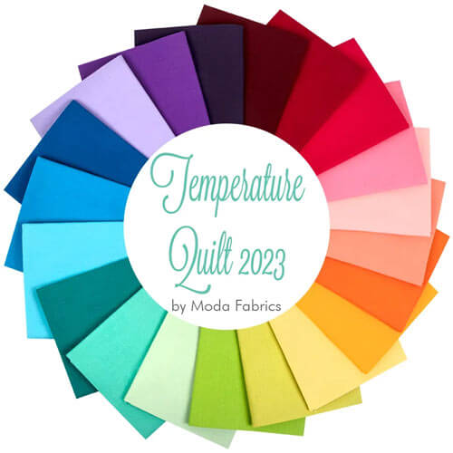 Temperature Quilt 2023 Bella Solids FQ Bundle by Moda