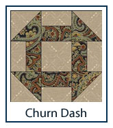 Churn Dash quilt designs