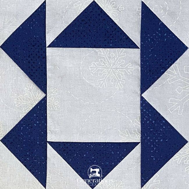 Buzzard's Roost quilt block tutorial in 5 sizes