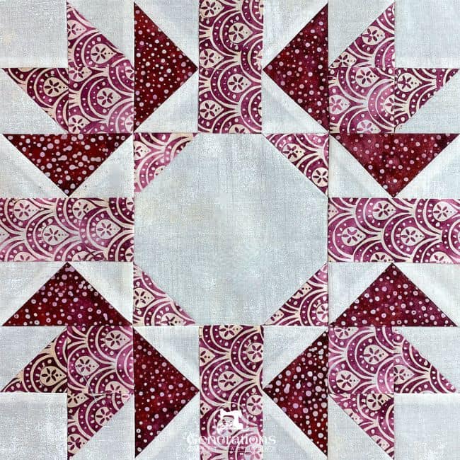 The Calgary Stampede quilt block tutorial in 3 sizes: 7", 10-1/2" and 14" finished starts here The Calgary Stampede quilt block tutorial in 3 sizes: 7", 10-1/2" and 14" finished starts here