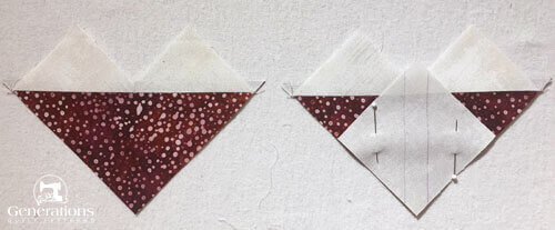 The resulting 'heart' shaped patches The resulting 'heart' shaped patches