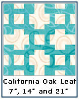 California Oak Leaf quilt block tutorial