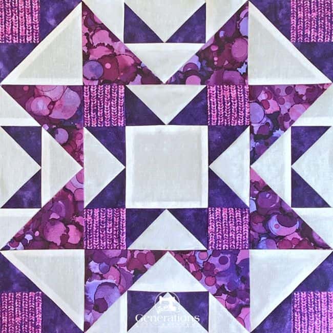 Castle Garden quilt block tutorial in 4 sizes Castle Garden quilt block tutorial in 4 sizes