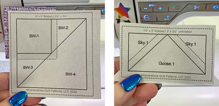 Position the first patch on the FGs and the BWs Position the first patch on the FGs and the BWs