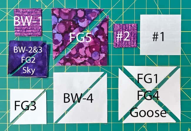 The cut patches after subcutting The cut patches after subcutting