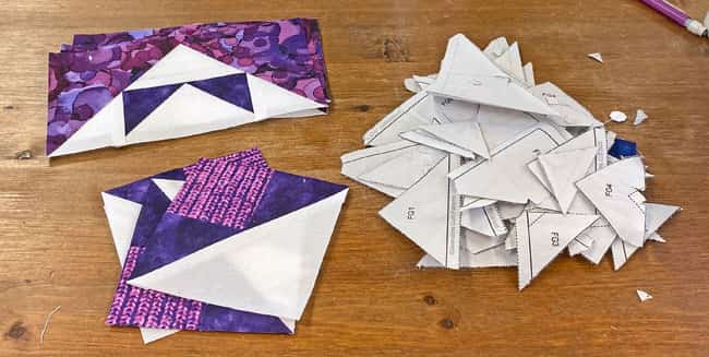 After removing the paper pattern After removing the paper pattern