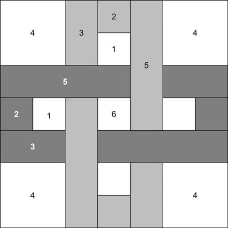 Chain Link quilt block design