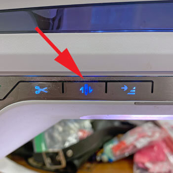 Needle stop down control on a sewing machine Needle stop down control on a sewing machine
