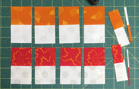 #1/#2 and #1/#3 stripsets are subcut into 4 units each.