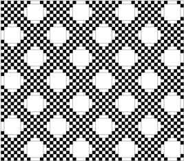 Checkerboard design with 14 inch blocks