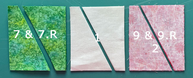 After cutting the rectangles in half After cutting the rectangles in half