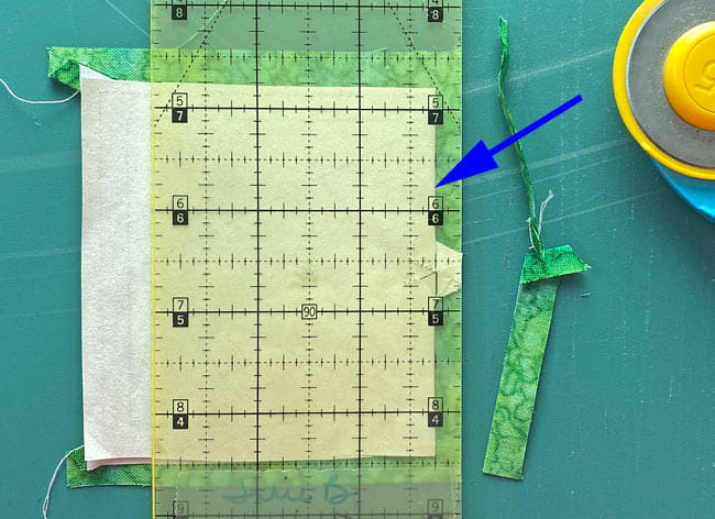 Trim to get a perfect 1/4" SA at the line between #7s and #8 Trim to get a perfect 1/4" SA at the line between #7s and #8