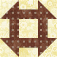 Churn Dash quilt block aka Shoofly Churn Dash quilt block aka Shoofly