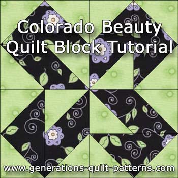 “Colorado Beauty” Free Modern Quilt Block Pattern designed by Julie Baird from Generations Quilt Patterns