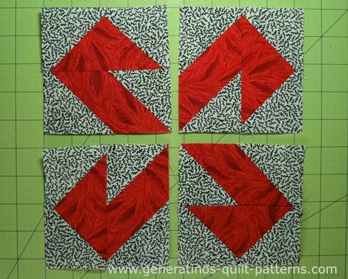 Lay out the units in rows