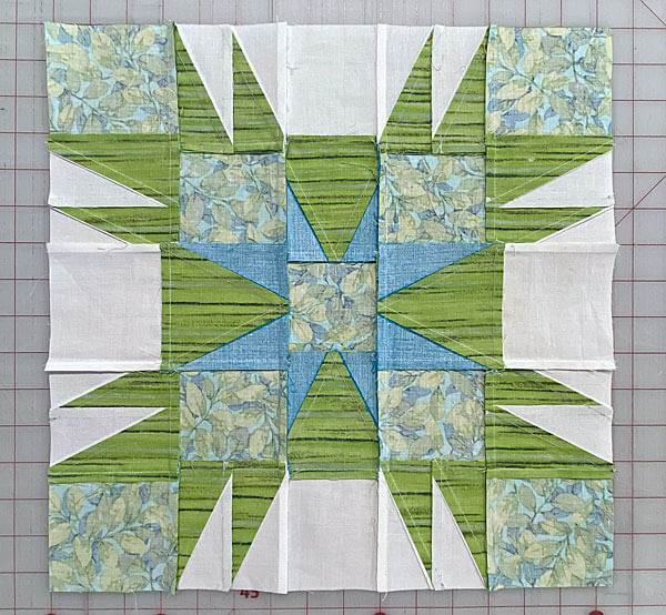 A view of the back of our finished block A view of the back of our finished block