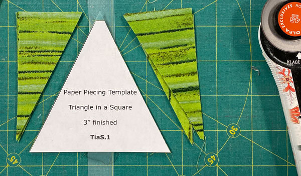 Trim the excess away to create the Center for the TiaS