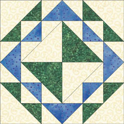 Corn and Beans quilt bloc design