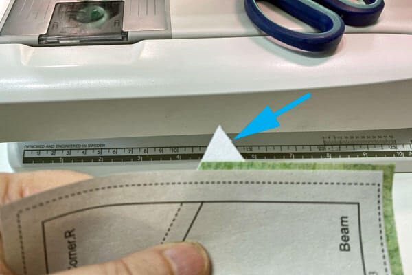 This is the equal sided triangle that appears when the Corner and Beam are well-positioned