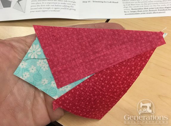 Position the 2nd side triangle