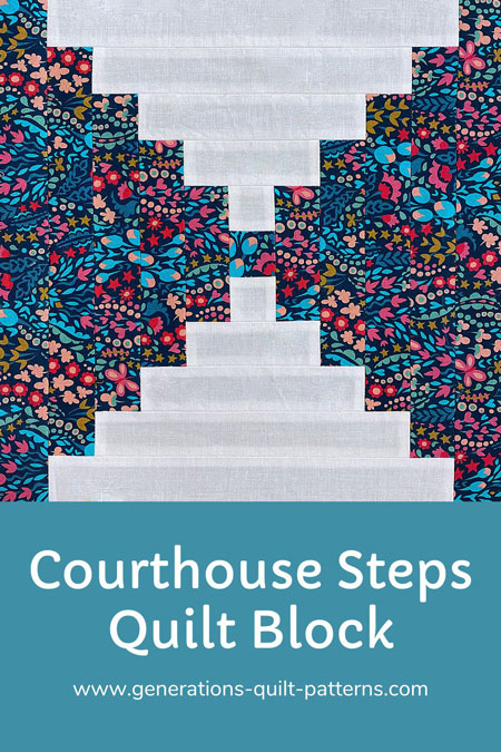 Pin this Courthouse Steps quilt block tutorial Pin this Courthouse Steps quilt block tutorial
