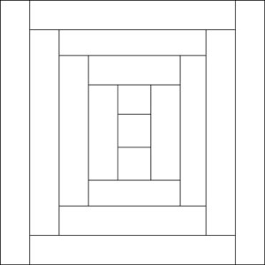 Courthouse Steps Quilt Block - drawing Courthouse Steps Quilt Block - drawing