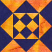 Coxcomb quilt block