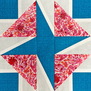 Click here for the  quilt block tutorial in 3 sizes