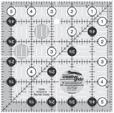 Creative Grids 5-1/2" square ruler
