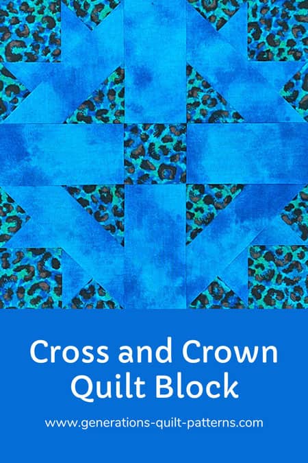 Pin this Cross and Crown quilt block tutorial Pin this Cross and Crown quilt block tutorial