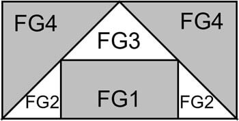 Flying Geese, variation 1 unit Flying Geese, variation 1 unit