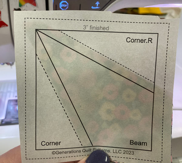 Glue the Beam patch on to the unprinted side of the CB pattern using the dashed guidelines for quick placement. Glue the Beam patch on to the unprinted side of the CB pattern using the dashed guidelines for quick placement.