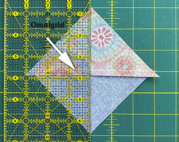 Mark the diagonal line on the HST.